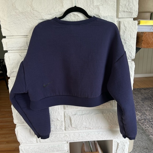 Nike Sportswear City Ready Fleece Crewneck Cropped Sweatshirt Size L - Picture 11 of 15